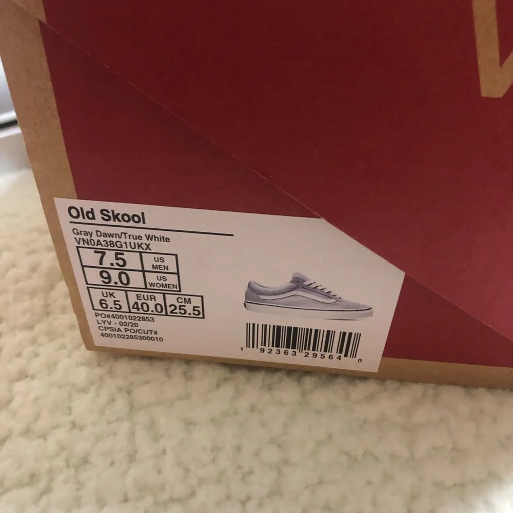 Vans Gray Skool Shoes New Size Women’s 9 Men’s Size 7.5 - Picture 7 of 7